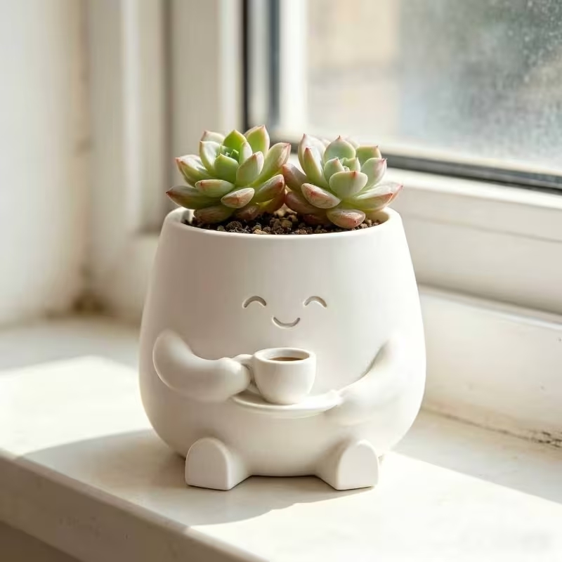 Cactus Mix Pot - وعاء زهور مطبوع ثلاثي الأبعاد على