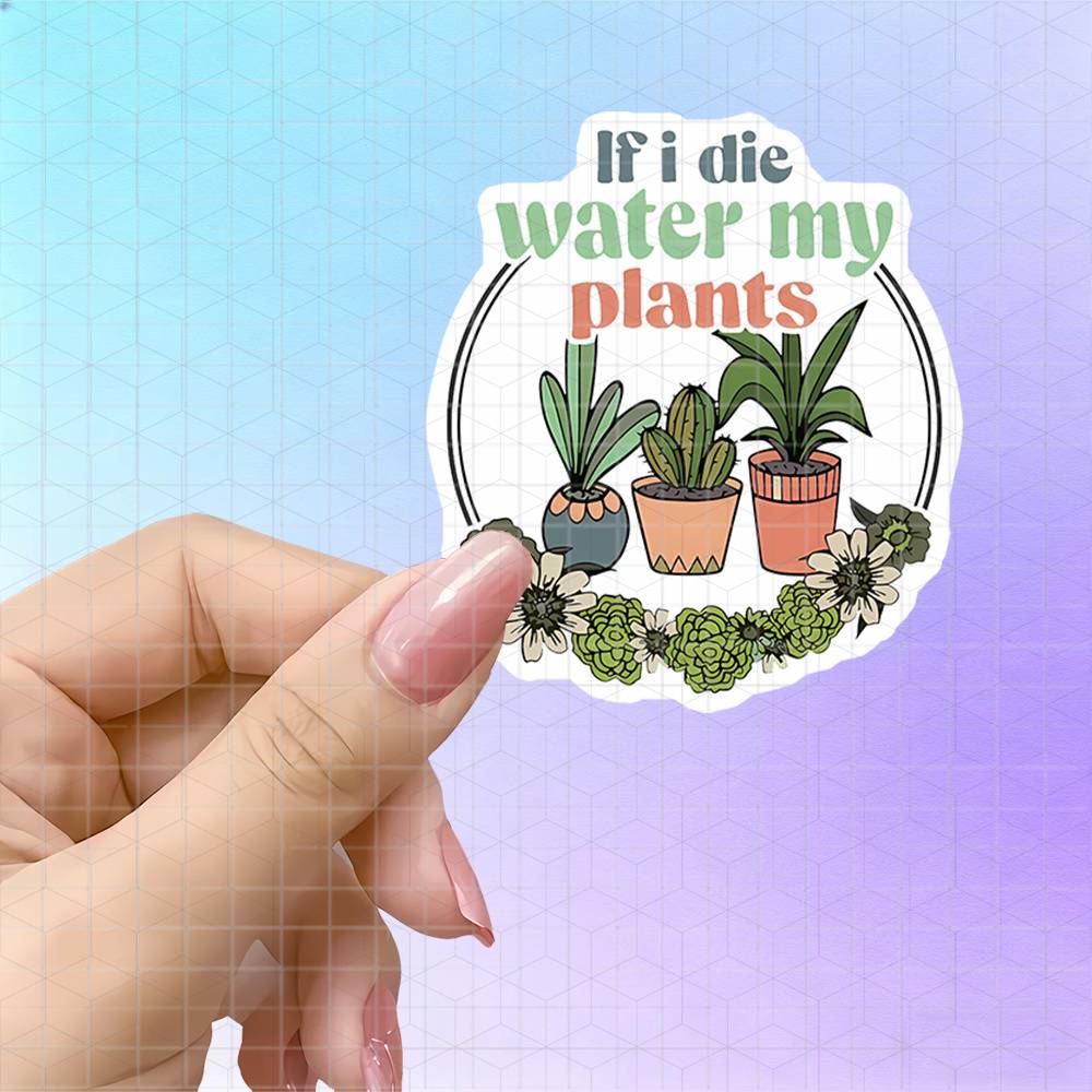 Parent Of Plant - ملصق فينيل مطفي بتصميم إكليل زهور